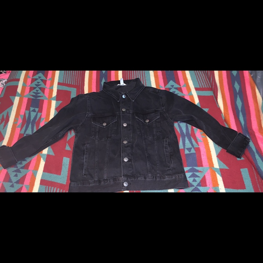 black jean jacket